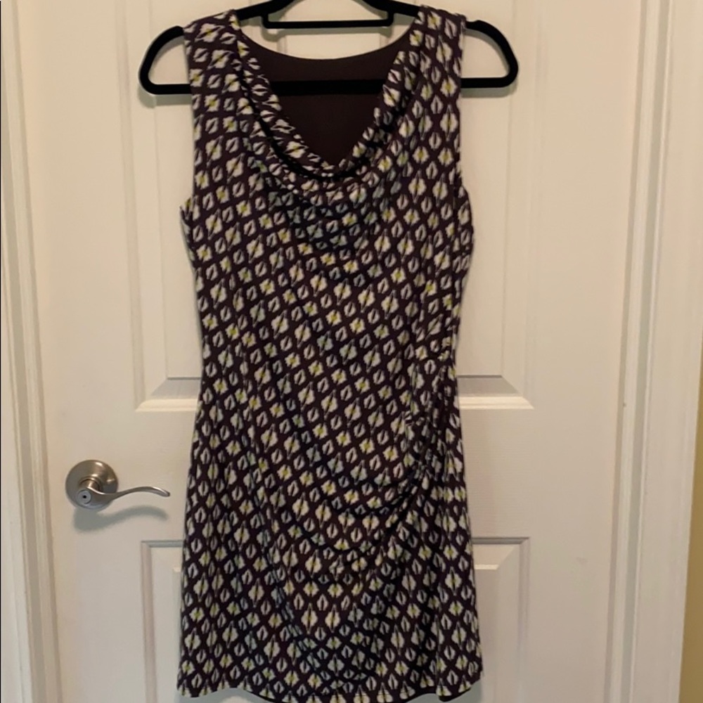 Athleta reversible dress; Ikat/solid; size M